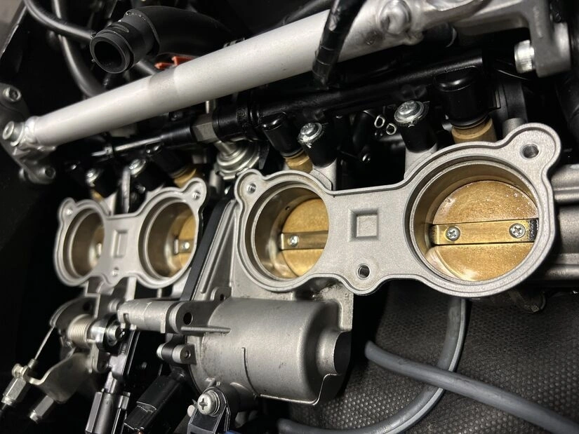 Motorcycle work at East London Motorcycles